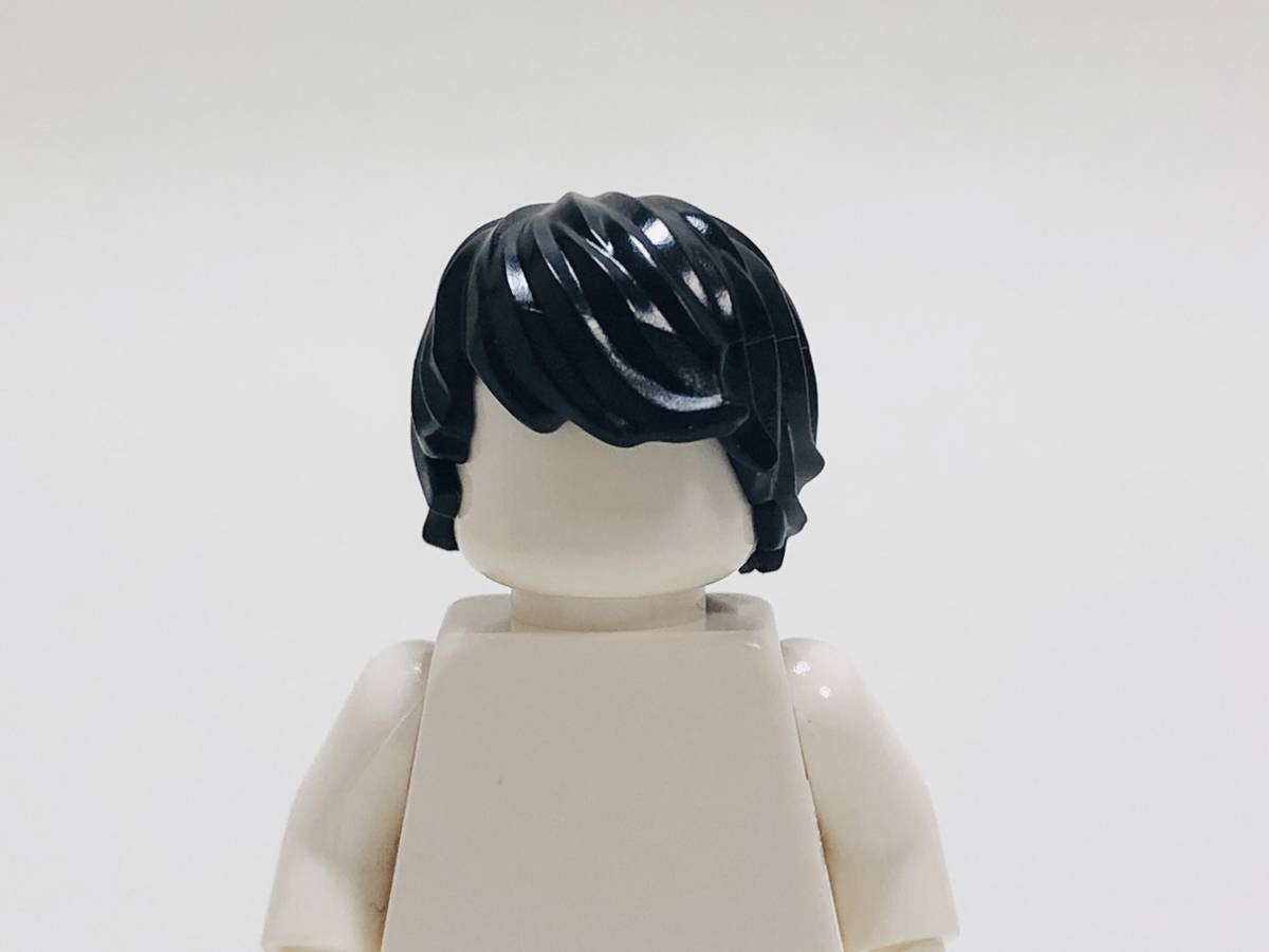 【新品未使用】レゴ LEGO ミニフィグ ヘア ヘアー ブラック サラサラ の画像1