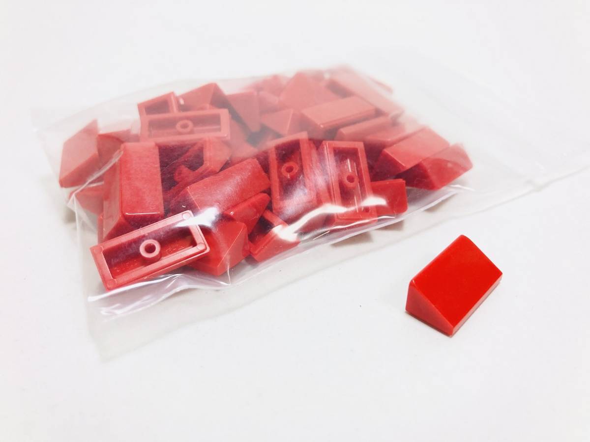 【新品未使用】レゴ　LEGO　スロープ　1x2 レッド　赤　50個　１×２_画像1