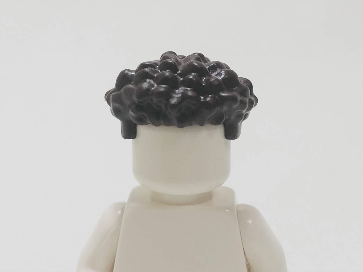 【新品未使用】レゴ LEGO ミニフィグ ヘア ヘアー ツンツン 刈上げ ブラックの画像1