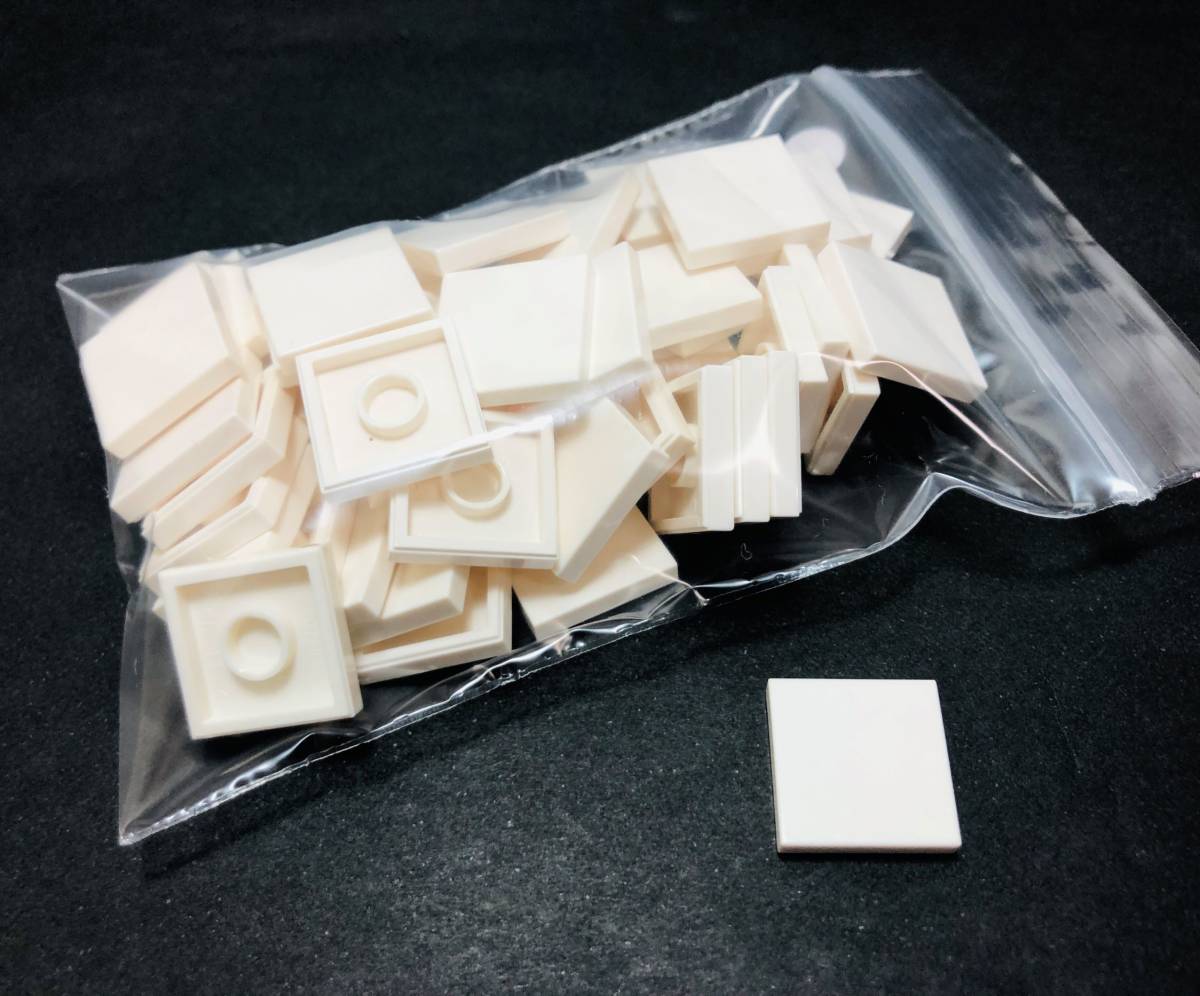 【新品未使用】レゴ　LEGO　タイル　2x2 ホワイト　白　50枚　２×２_画像1