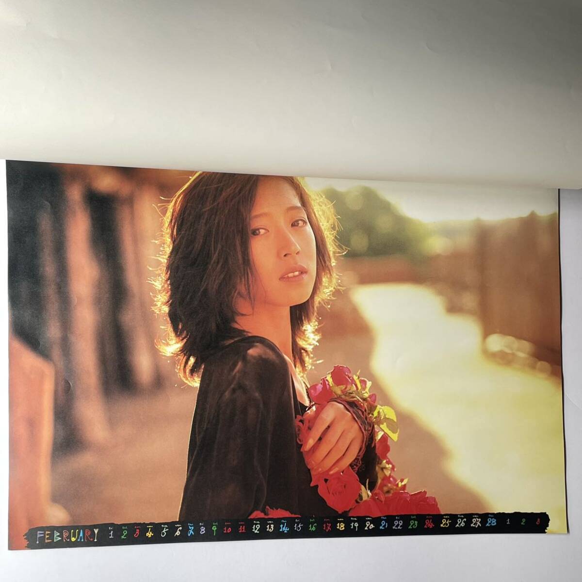 中森明菜 Santa Fe 1991 カレンダー 14枚綴り A2サイズ Akina Nakamori 当時物 ポスターの画像2