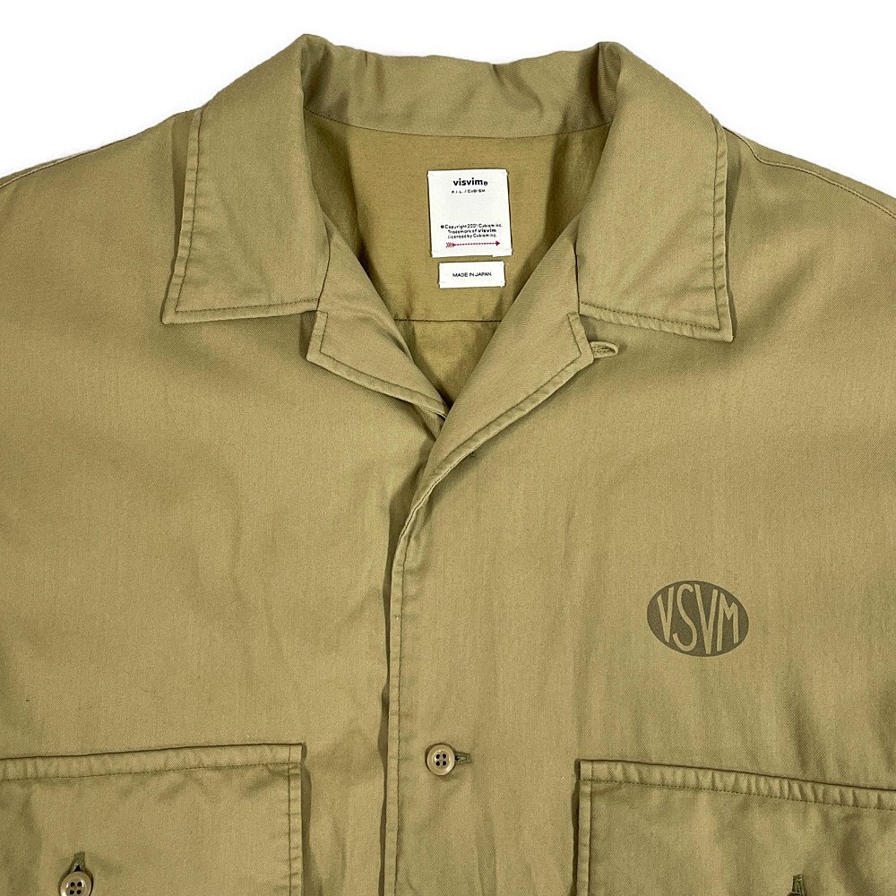 VISVIM ビズビム 24SS 品番0124105011025 CORNET DOWN SHIRT S/S 半袖 ダウンシャツ ベージュ サイズ 4 正規品 / 33940の画像4