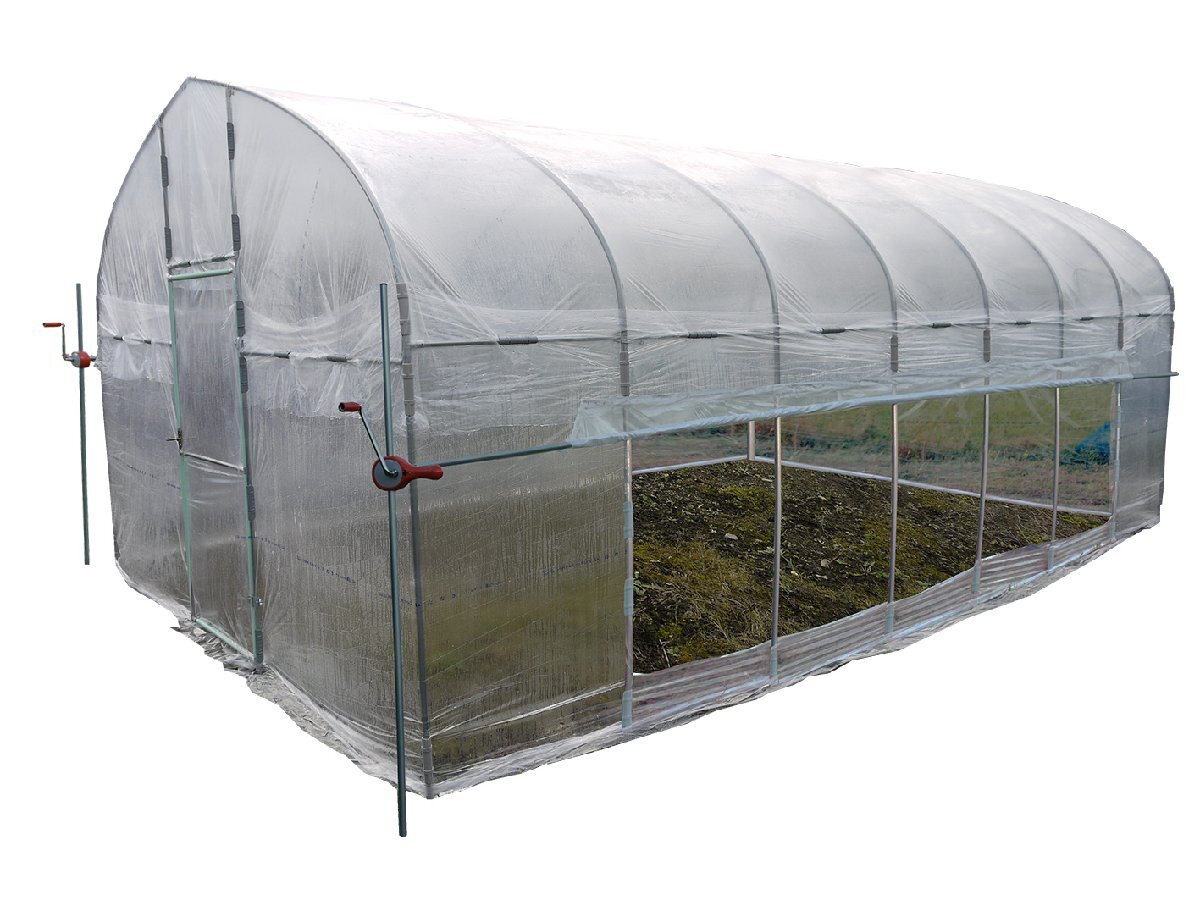 [ bargain sale ] plastic greenhouse south . industry both side volume on machine attaching plastic greenhouse 3654 approximately 5.8 tsubo interval . approximately 3.6m depth approximately 5.3m [ juridical person sama free shipping ]