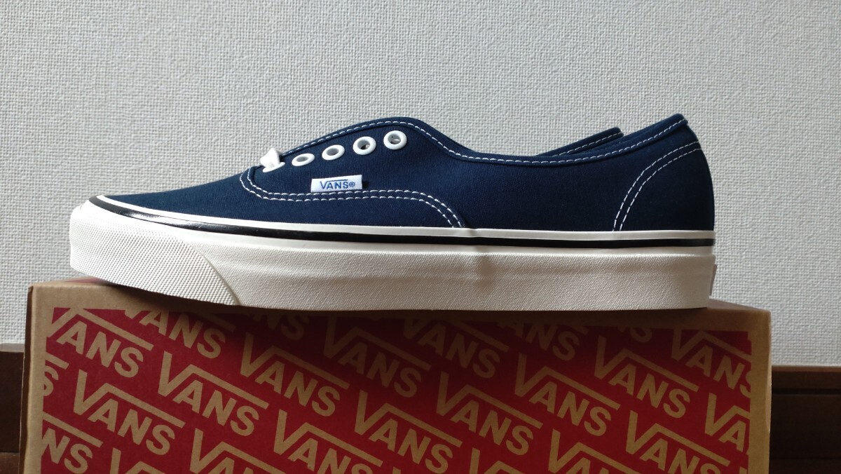 【国内正規品】新品未使用 27.0cm VANS Authentic 44DX Anaheim Factory バンズ アナハイム オーセンティック ドレスブルー 紺 US9 廃盤の画像2