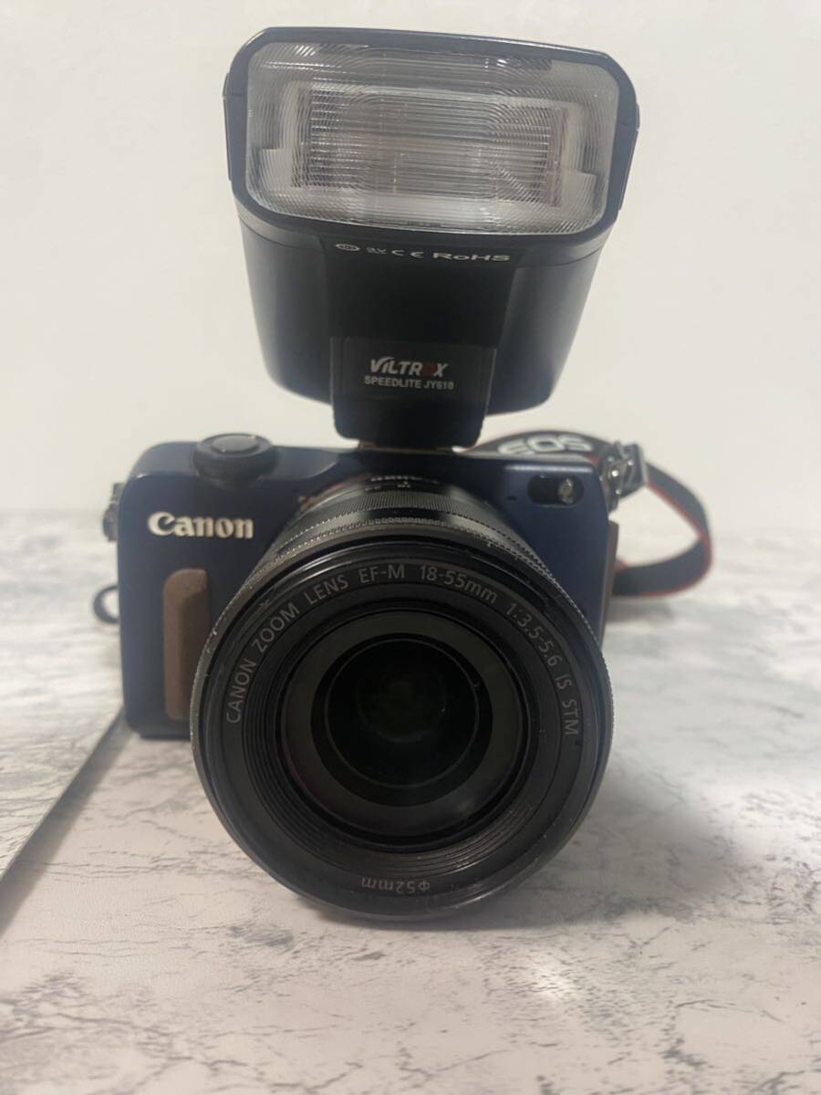 j677k キャノン Canon EOS M2 DS126471 ZOOM LENS EF-M 18-55mm 1:3.5-5.6 IS STM ミラーレス一眼カメラ 本体レンズ動作確認済み　ジャンク