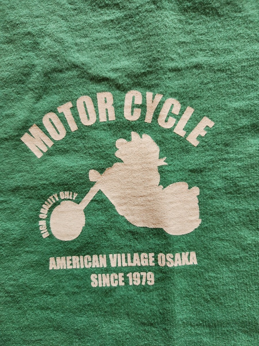  new work including carriage *STUDIO D\'ARTISAN stereo . Dio *daruchi The n8149A short sleeves T-shirt MOTORCYCLE American Casual U.S.A. cotton green L