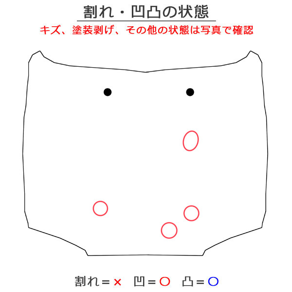 ムーヴ LA100S/LA110S 純正 後期 ボンネット/エンジンフード シャンパンゴールドメタリックII T27 ダイハツ(136083)_画像9