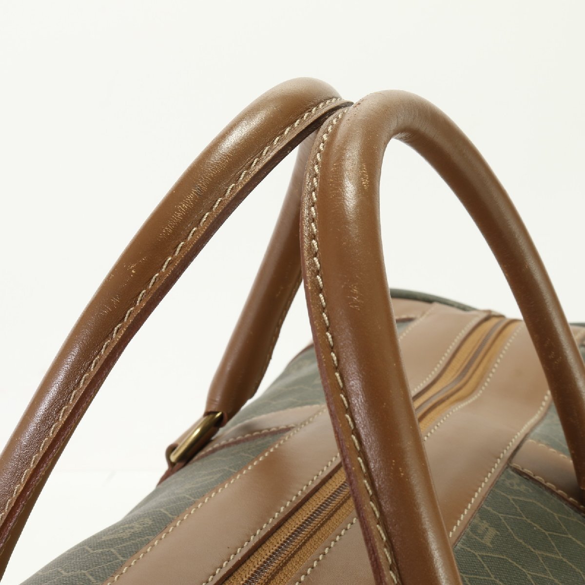 1 иен прекрасный товар Christian Dior соты рисунок сумка "Boston bag" большая сумка чемодан Carry командировка путешествие кожа A4 мужской ENT 2.13-1