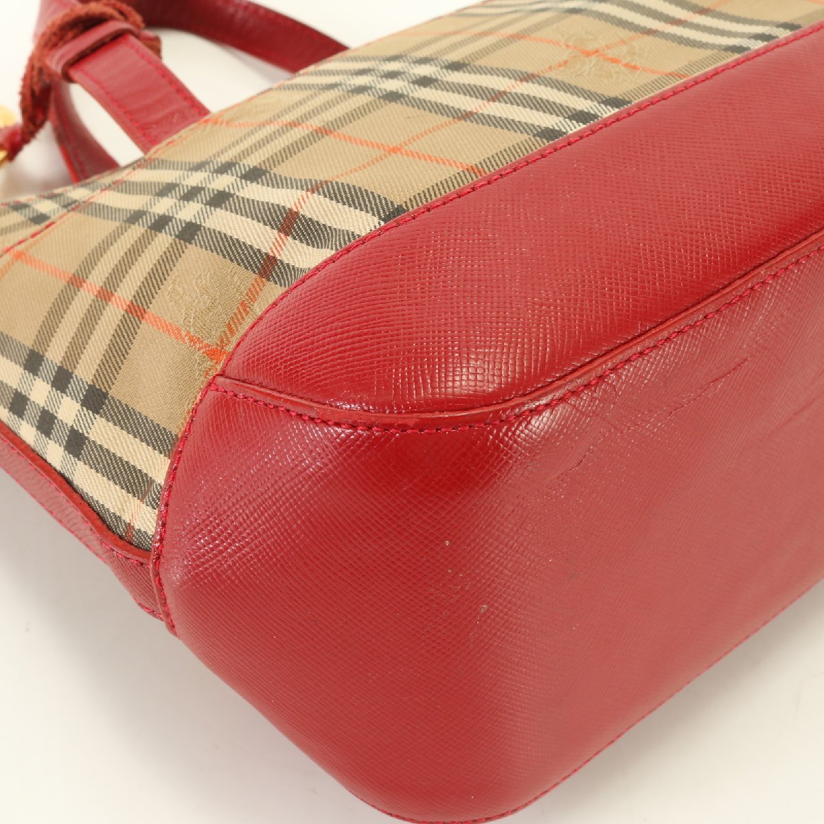 1 иен # Burberry #noba проверка # ручная сумочка # большая сумка популярный модный Brown Gold металлические принадлежности плечо кожа женский ENT 1019-N4