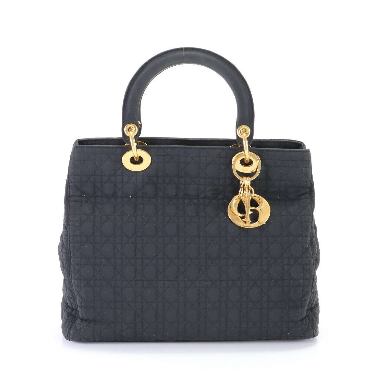 1 иен # Christian Dior # kana -jureti Dior ручная сумочка большая сумка черный чёрный популярный стандартный женский EEM E21-9