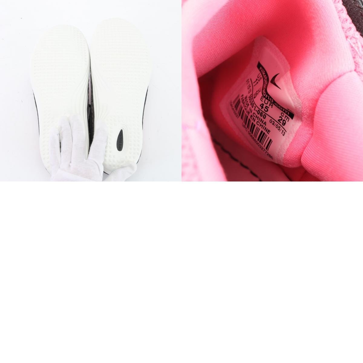 ■極美品■ナイキ■ソーラー ソフト モカシン スニーカー 29cm ブラック ピンク ローカット メッシュ 靴 シューズ メンズ EHM R9-5_画像10