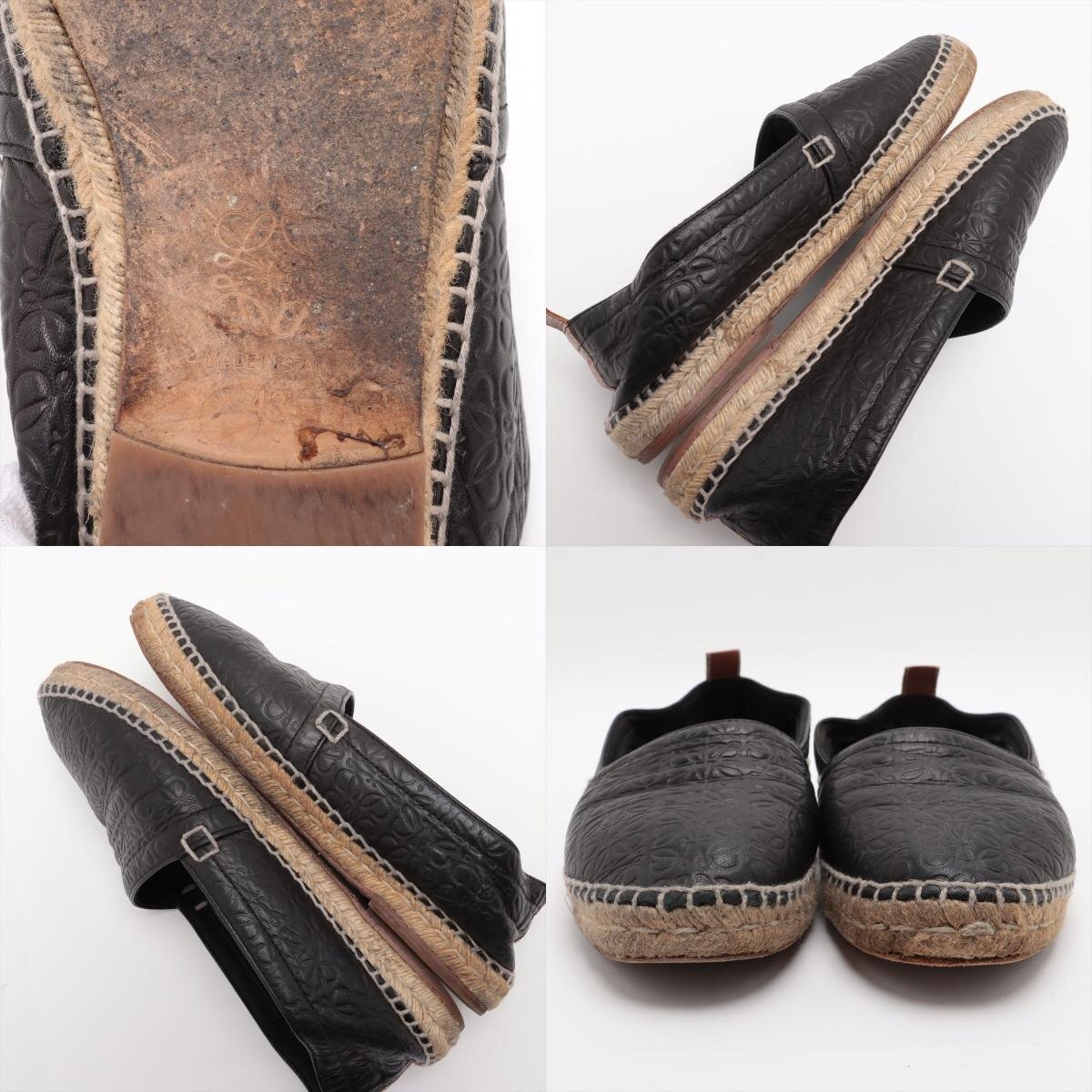 #1 jpy # Loewe # hole gram repeat espadrille 43 28.5cm corresponding leather slip-on shoes shoes flat shoes sandals men's EEM Y8-5