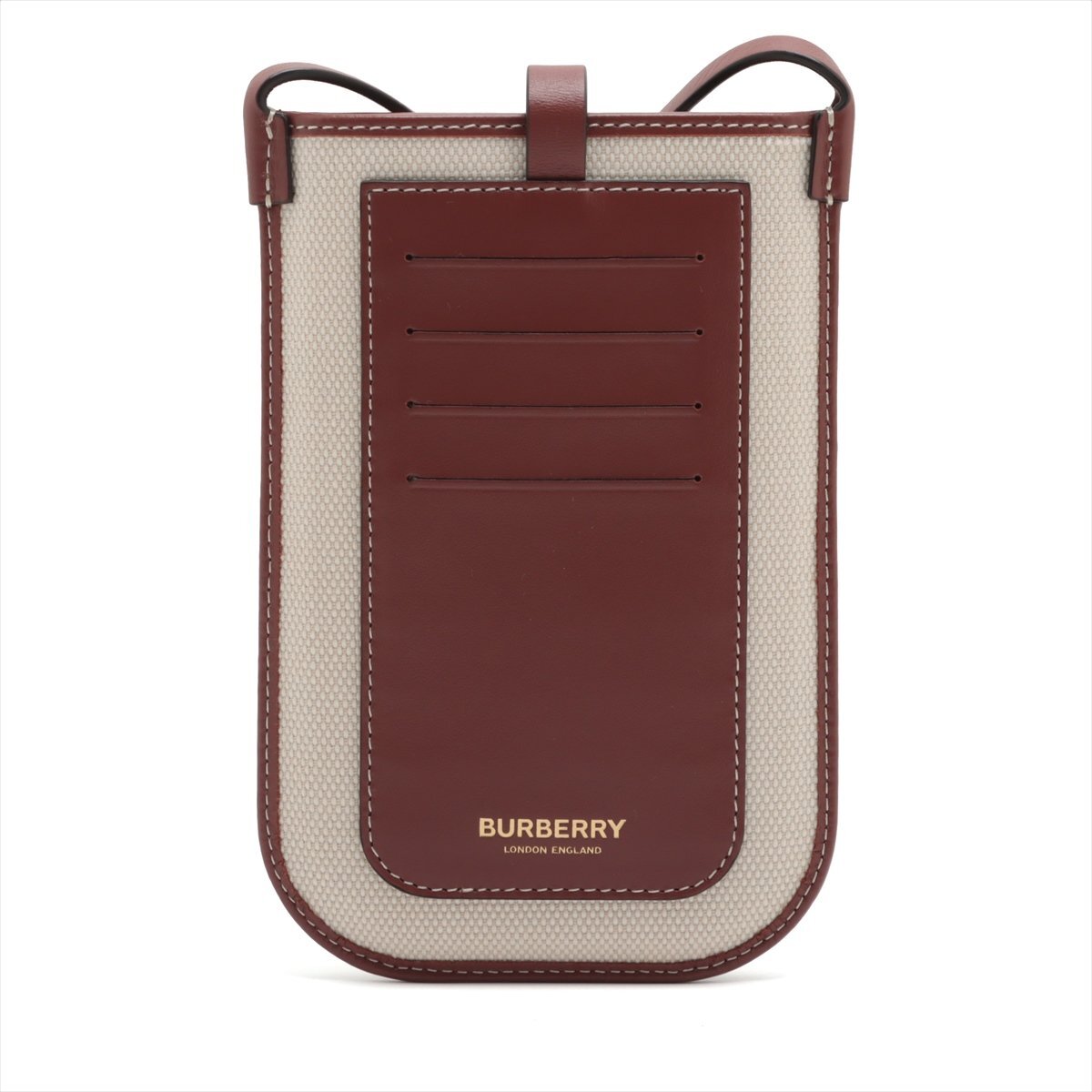 # не использовался # Burberry # кожа парусина сумка на плечо наклонный .. phone кейс смартфон плечо Brown женский MMM L28-2