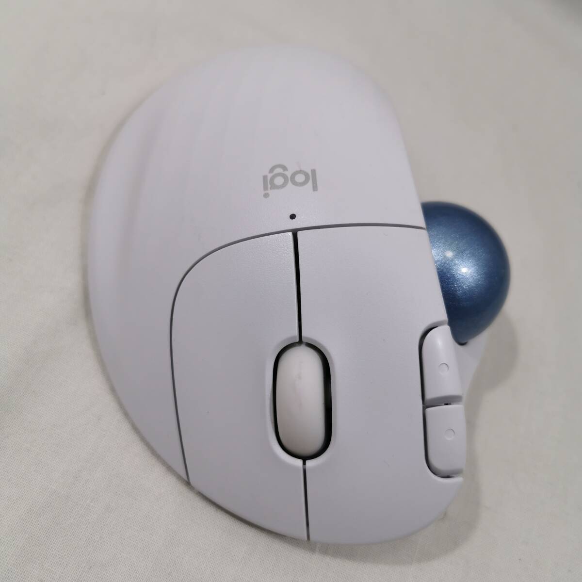 ジャンク Logicool ERGO M575 Wireless Trackball Mouse ロジクール ワイヤレストラックボール ホワイトの画像4