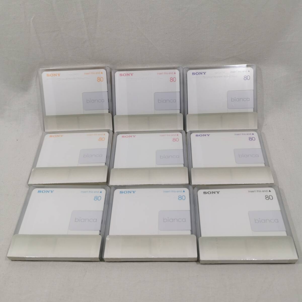 未使用品 SONY ソニー MD ミニディスク minidisc bianca 80 9枚セット_画像1