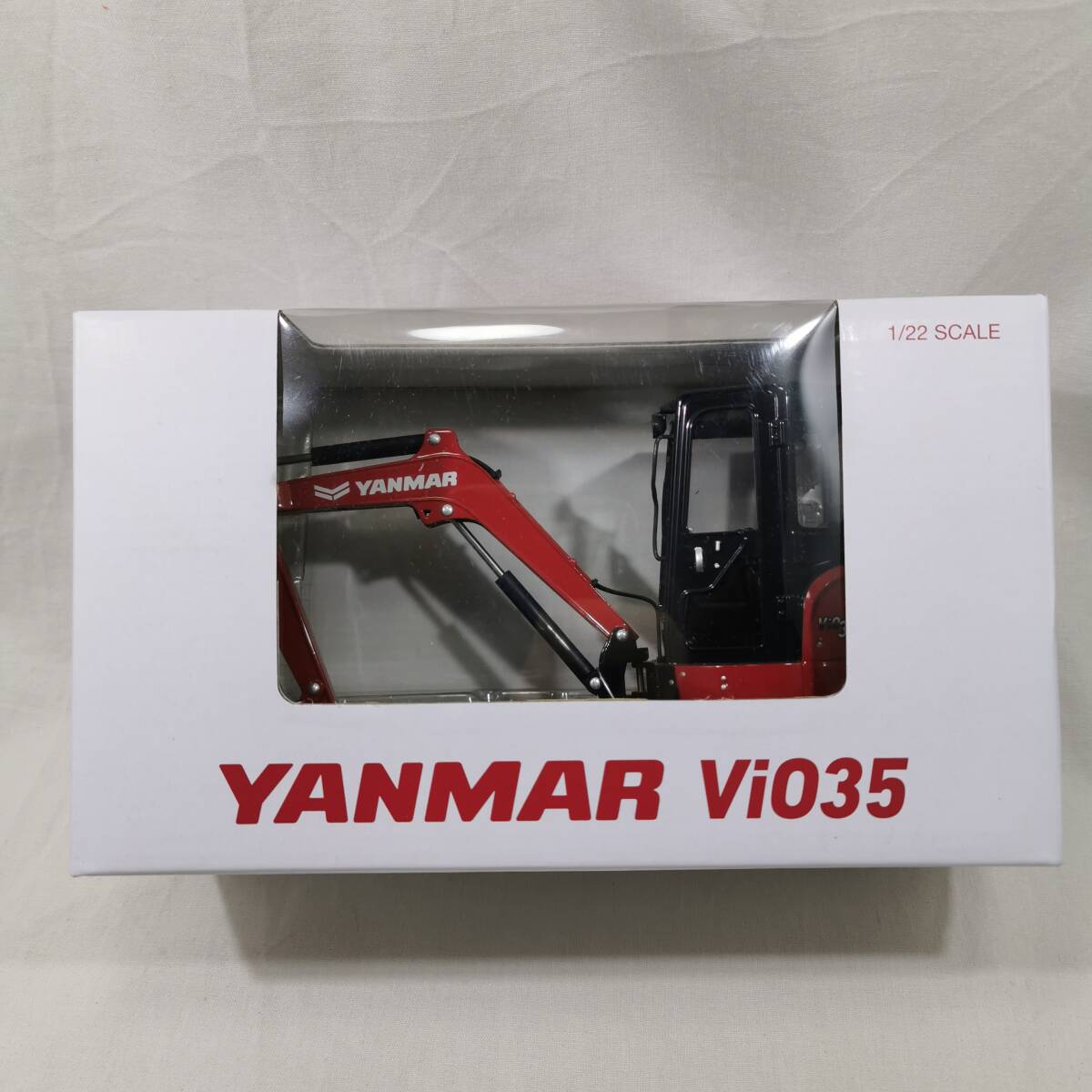 未使用 ヤンマー YANMAR 1/22 ViO35 赤 レッド 黒 ブラック Excavator ダイキャスティングメタル ミニカーの画像1