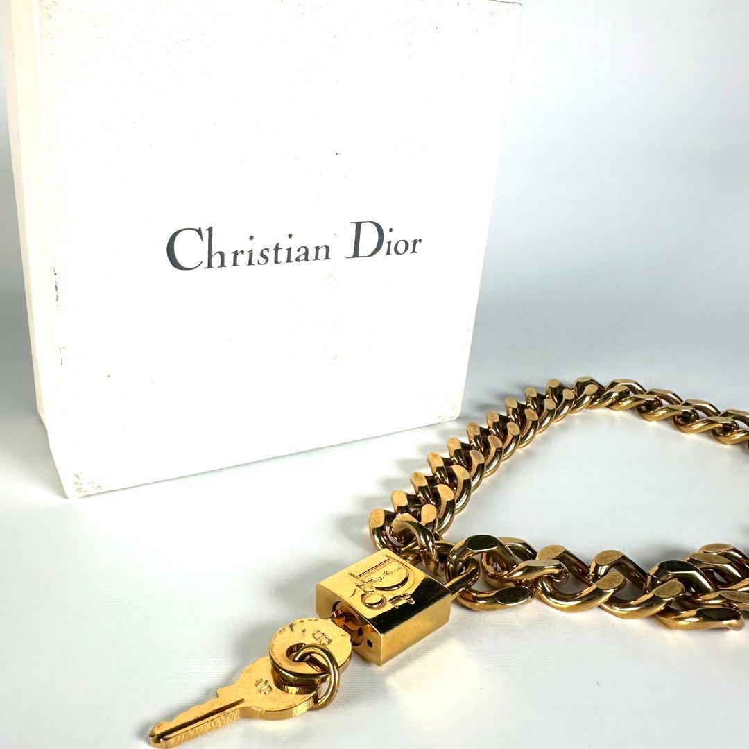 Dior Christian カデナ 南京錠 ネックレス チョーカー Dior Christian カデナ 南京錠 ネックレス チョーカー