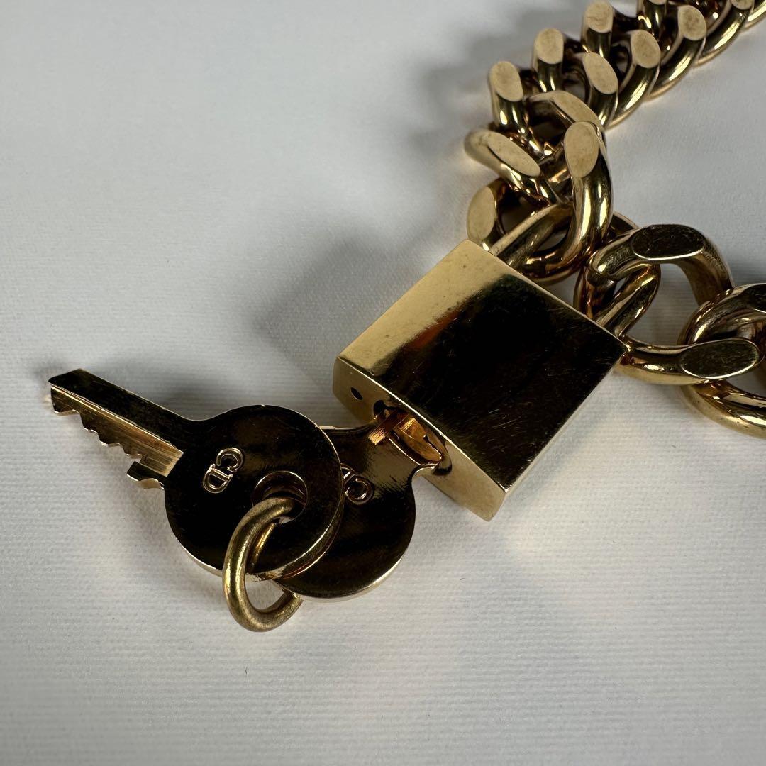 Dior Christian カデナ 南京錠 ネックレス チョーカー Dior Christian カデナ 南京錠 ネックレス チョーカー