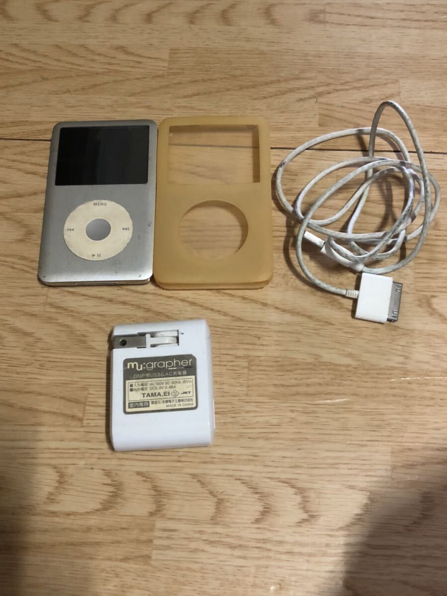 iPod Apple classic モデルMC293J 160GB 2009年 動作確認済み ジャンク品 1円スタートの画像1