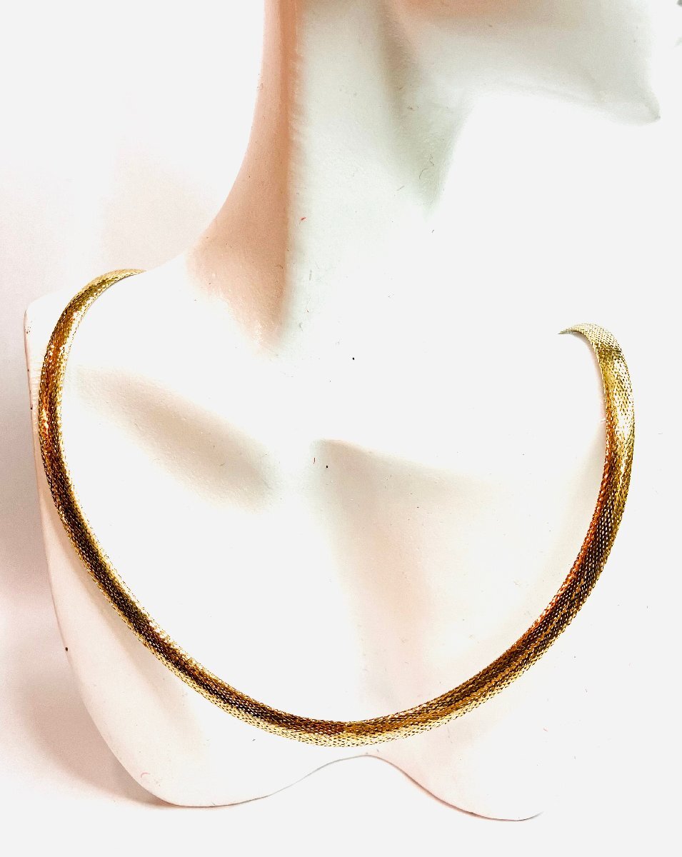 K18/K18WG Gold Italy CHOKER Ожерелье Ожерелье QOJ.YZF06