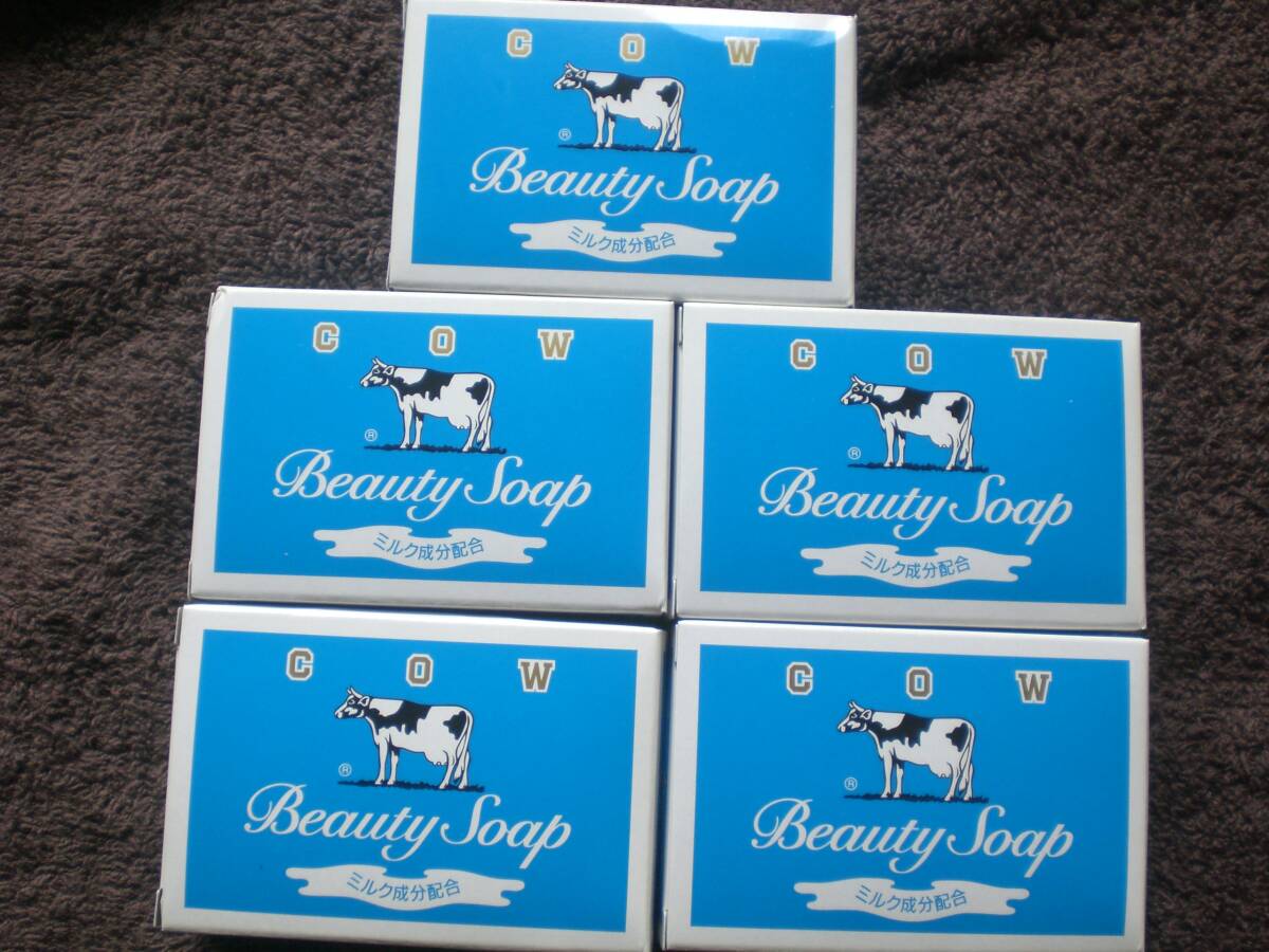 １　Beauty Soap　COW　牛乳石鹸　カウブランド　青箱　85g　５set_画像1