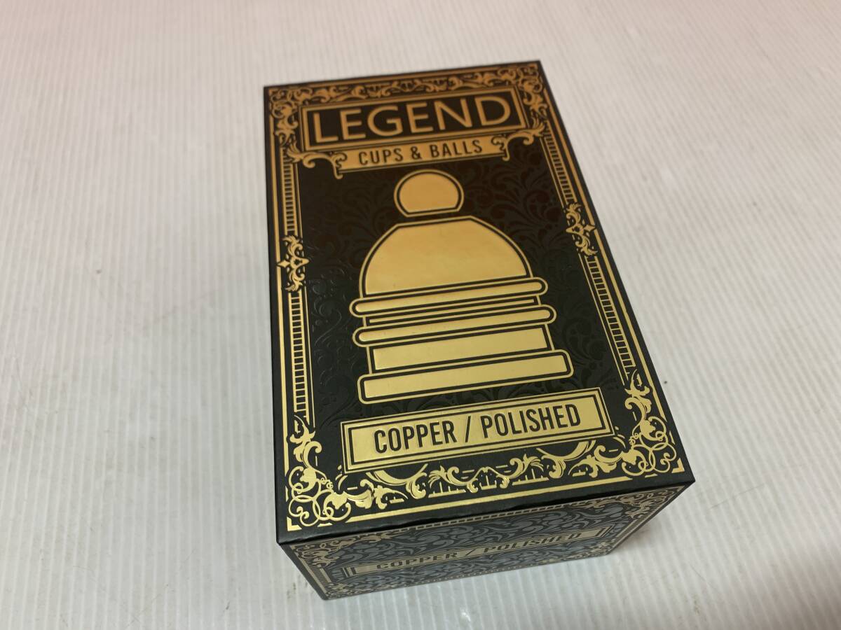 7060◆LEGEND　COPPER/POLISHED　マジック　レジェンド　カップ＆ボール　手品　写真追加あり◆C1_画像1