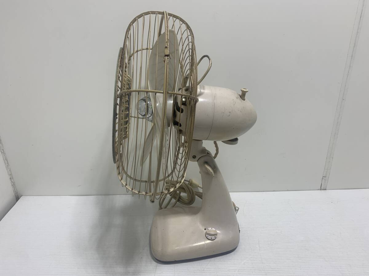 190210*MITSUBISHI A.C.ELECTRIC FAN electric fan 30cm DM-12GD Showa Retro small eyes standard . photograph there is an addition *M