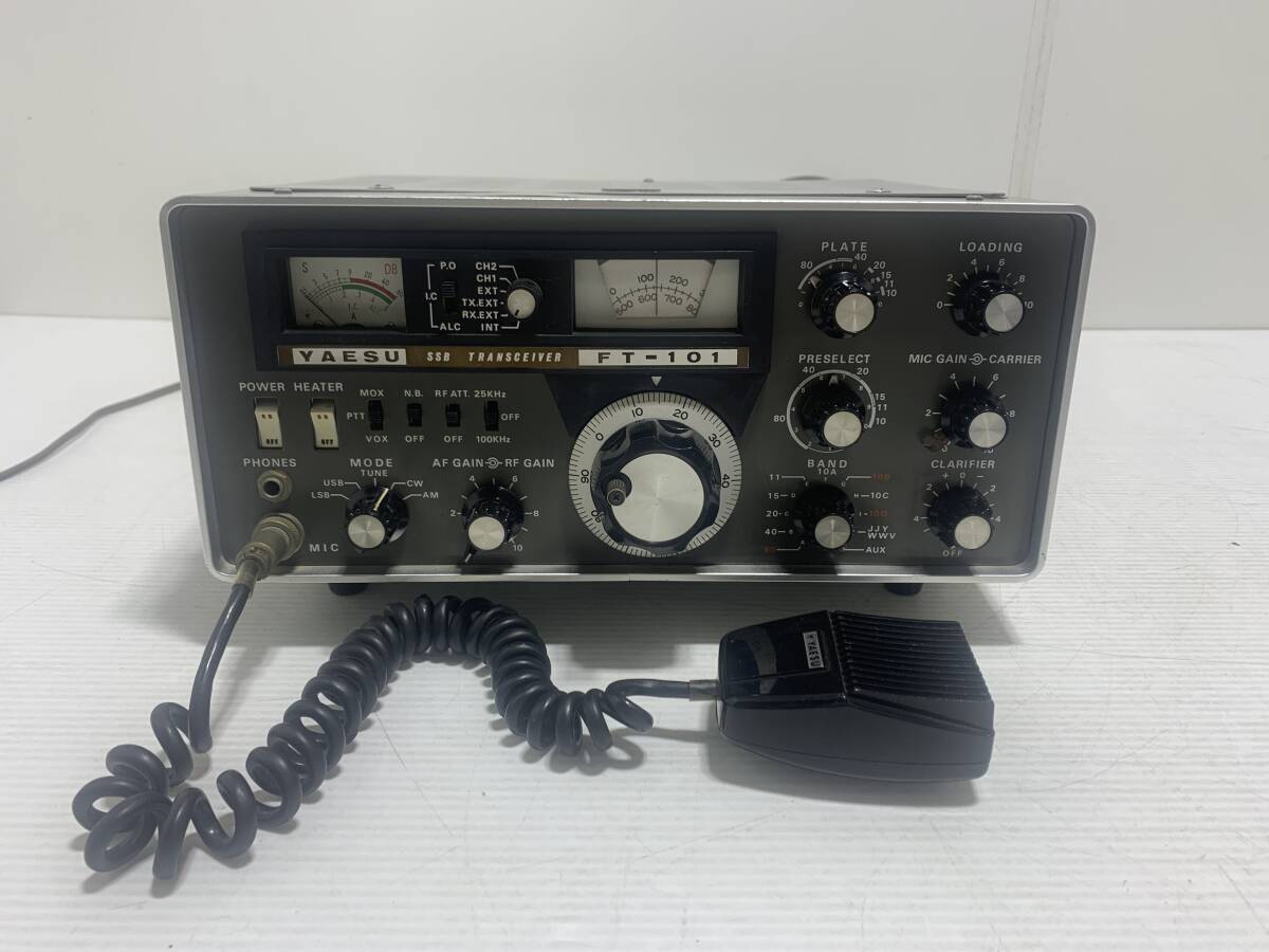 190211*YAESU FT-101 Yaesu wireless SSB transceiver wireless DYNAMIC MICROPHONE IMP.50KΩ electrification only verification photograph there is an addition *B2