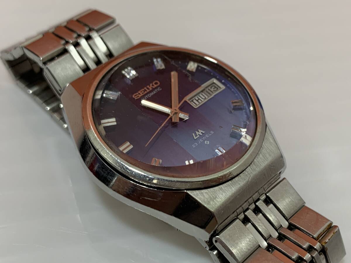 305◆SEIKO　AUTOMATIC　LM　23石　腕時計　5606-8061　ロードマチック　カットガラス　自動巻き　写真追加あり◆H_画像4