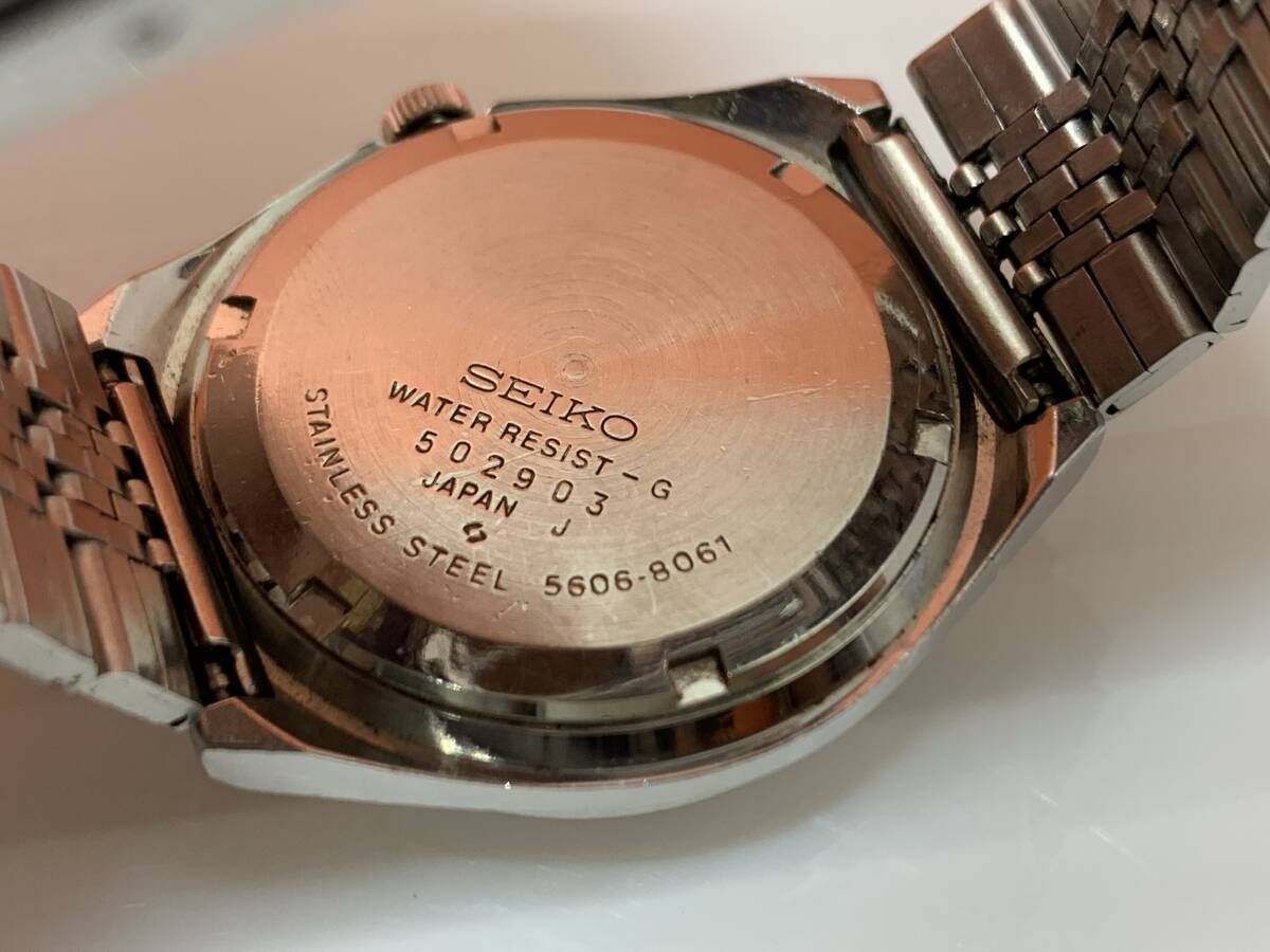 305◆SEIKO　AUTOMATIC　LM　23石　腕時計　5606-8061　ロードマチック　カットガラス　自動巻き　写真追加あり◆H_画像7