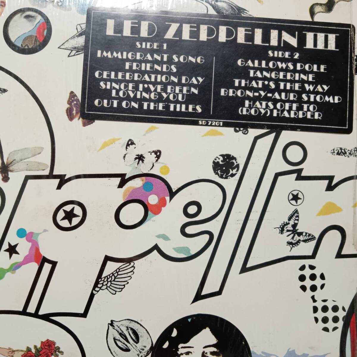 米ATLANTICオリジLP マトAA 高音質 Mastercraft刻印 住所BROADWAY！Led Zeppelin / III 1970年 SD 7201 シュリンク＆ハイプ Monarchプレスの画像3