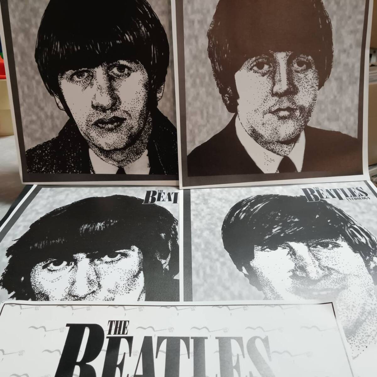 奇跡 未開封シールド 英APPLEオリジ3LP！Beatles / Anthology 1 1995年 7243 8 34445 1 9 限定BOX仕様 Tシャツ 文鎮 ポートレート Sealedの画像9