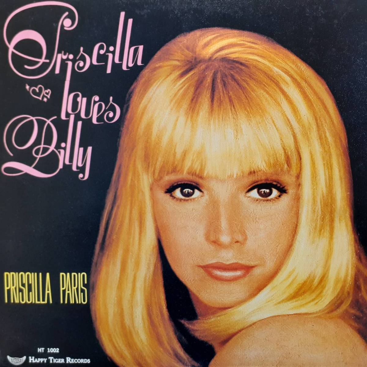 米Happy Tiger盤LP！テクスチャージャケ！Priscilla Paris / Priscilla Loves Billy 1969年作の2000年代盤 HT 1002 Billie Holiday Sistersの画像1