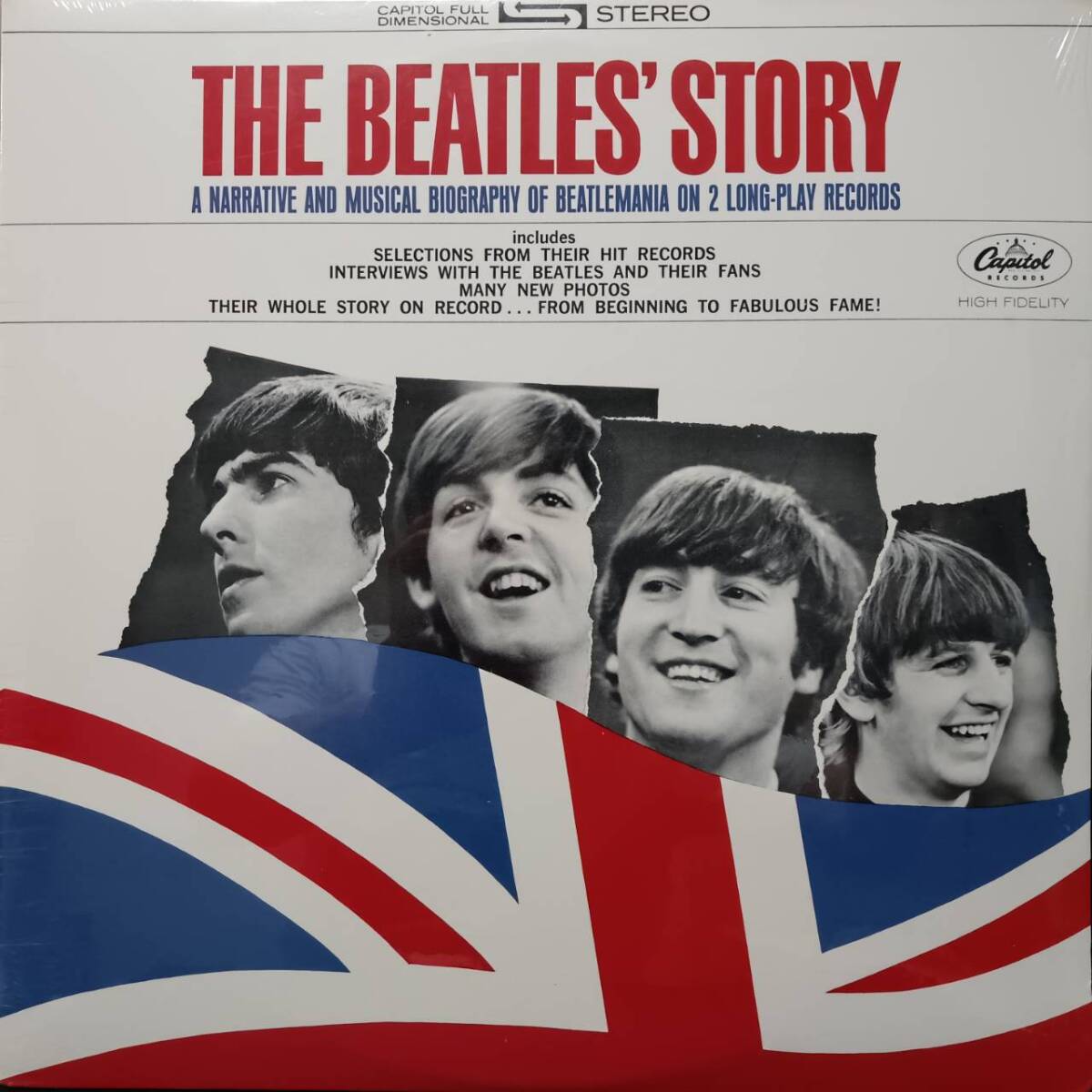 奇跡 未開封シールド！米CAPITOL盤LP！The Beatles /The Beatles' Story 1964年作の70'sプレス STBO-2222 Gary Usherビートルズ物語 Sealed_画像1