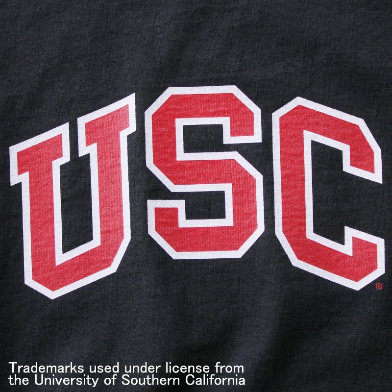 新品 Champion チャンピオン T1011 南カリフォルニア大学 USC カレッジTシャツ ヘビーウェイト USA 米国製 ブラック 黒赤 XL LL_画像3