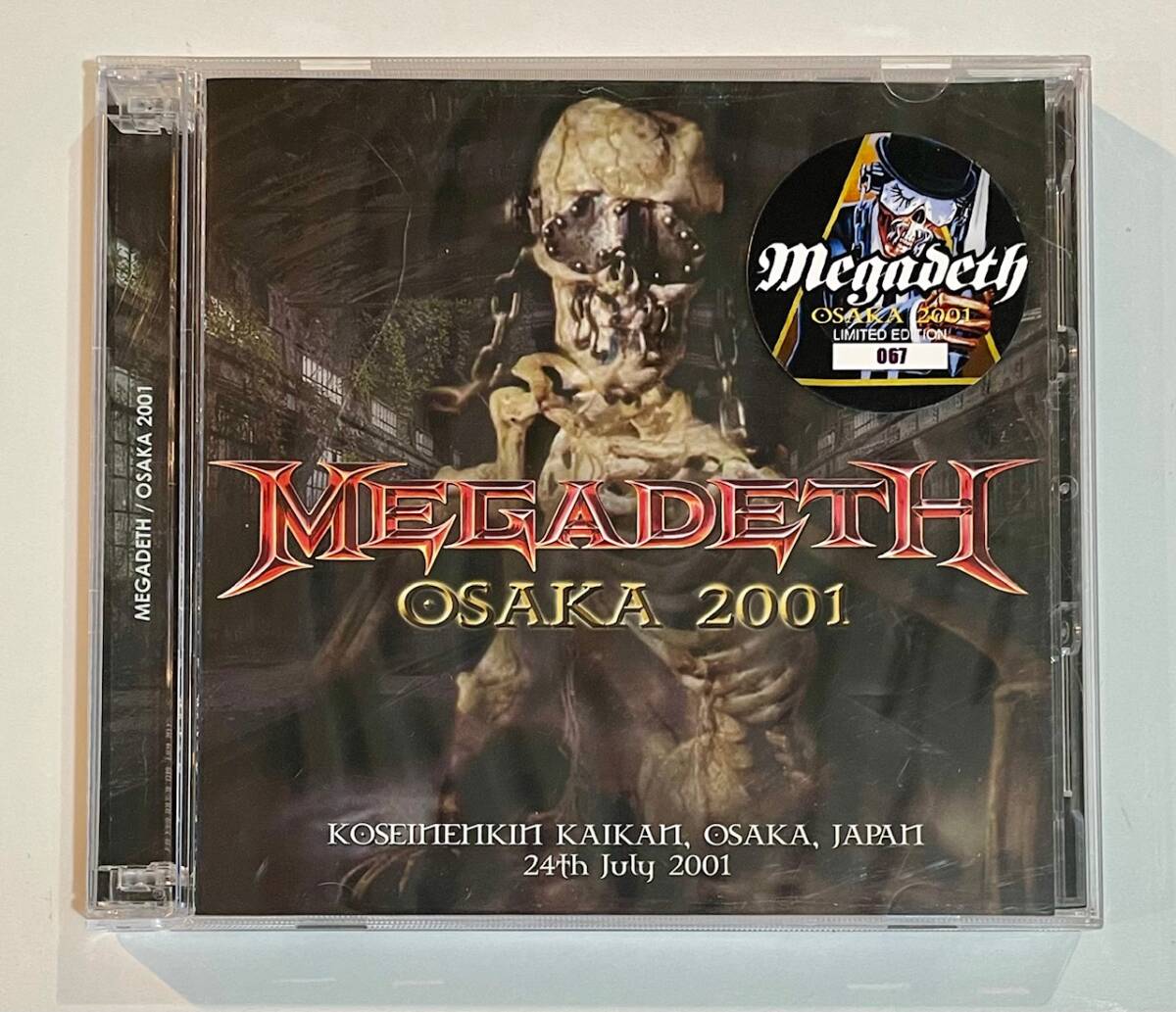 [プレス2CD] MEGADETH Osaka 2001 (Live At Koseinenkin Kaikan, Osaka, Japan 24th July 2001) メガデス Al Pitrelli アル・ピトレリの画像1