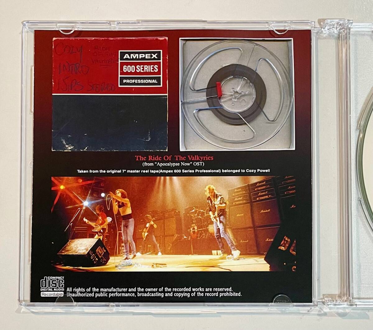 [プレスCD+CD-R] Michael Schenker Group / MSG Tape One Studios Cassette Tape THE RIDE OF THE VALKYRIES Cozy Powell シェンカーの画像6