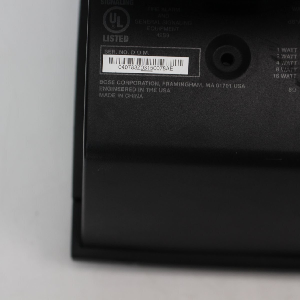 251)BOSE DS16S スピーカー ペア２本 黒色 ブラック カバー欠品_画像10