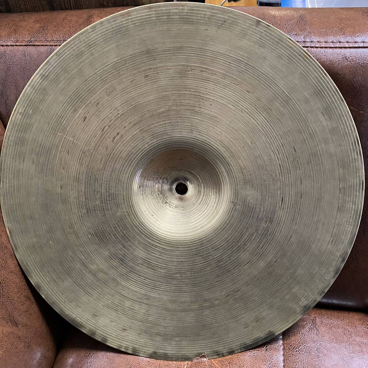 【14インチペア/759g/851g】OLD A Zildjian VINTAGE ジルジャン ハイハット シンバル ヴィンテージの画像5