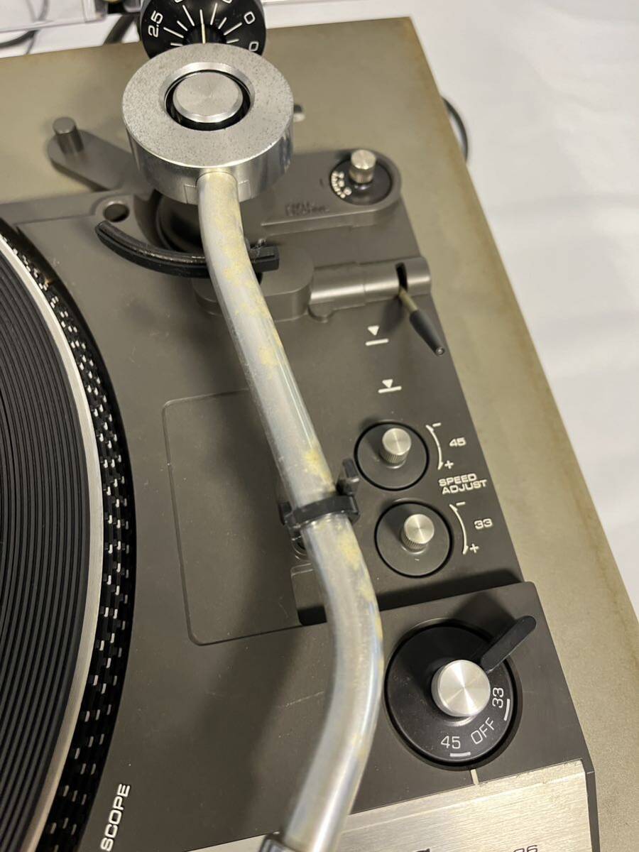ターンテーブル Technics テクニクス レコードプレーヤー オーディオ機器 SL-26 音響機器 昭和レトロ ジャンク 松下電器産業の画像3
