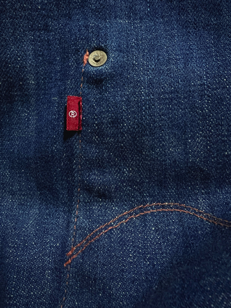 00s LEVI'S RED 1st Giant 32×32 立体裁断 デニムパンツ ファースト ジャイアント チュニジア製 リーバイスレッドの画像7