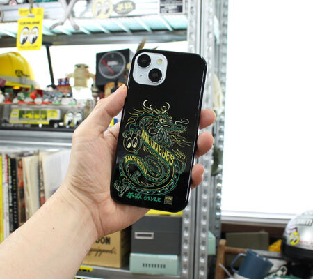 ムーンアイズ iPhone15 ケース アイフォン15 アイフォンケース カバー ジャケット おしゃれ かっこいい ピンストライプドラゴン_画像3