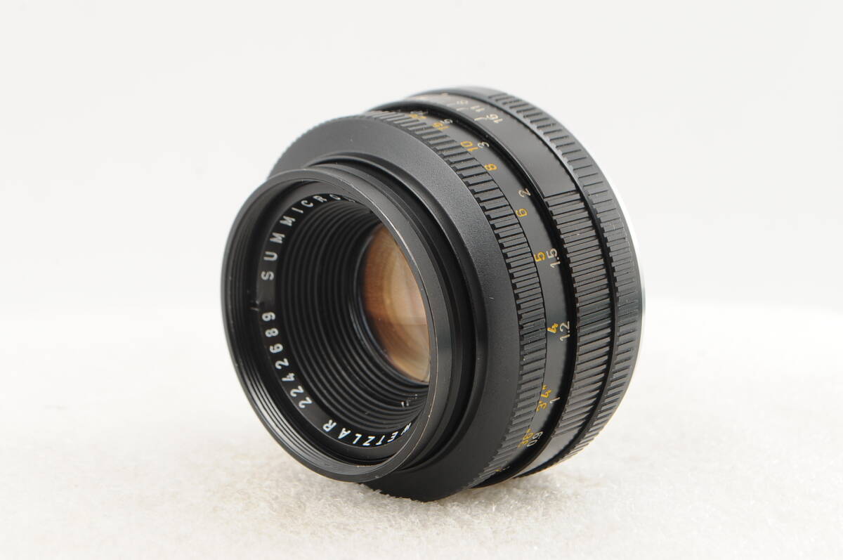 ★極美品★ Leica ライカ SUMMICRON-R ズミクロン 50mm F2 2カム LEITZ WETZLAR記載あり_画像9
