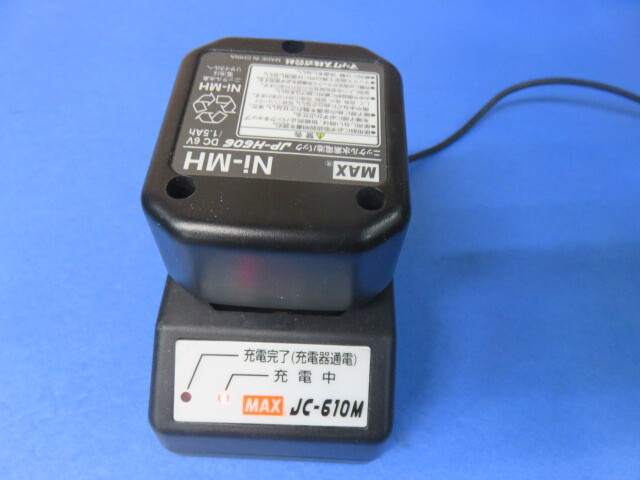 MAX ガスネイラ用の充電池(バッテリー)JP-H606+JC-610Mセット(充電器+ACアダプター+ACコード)送410の画像4
