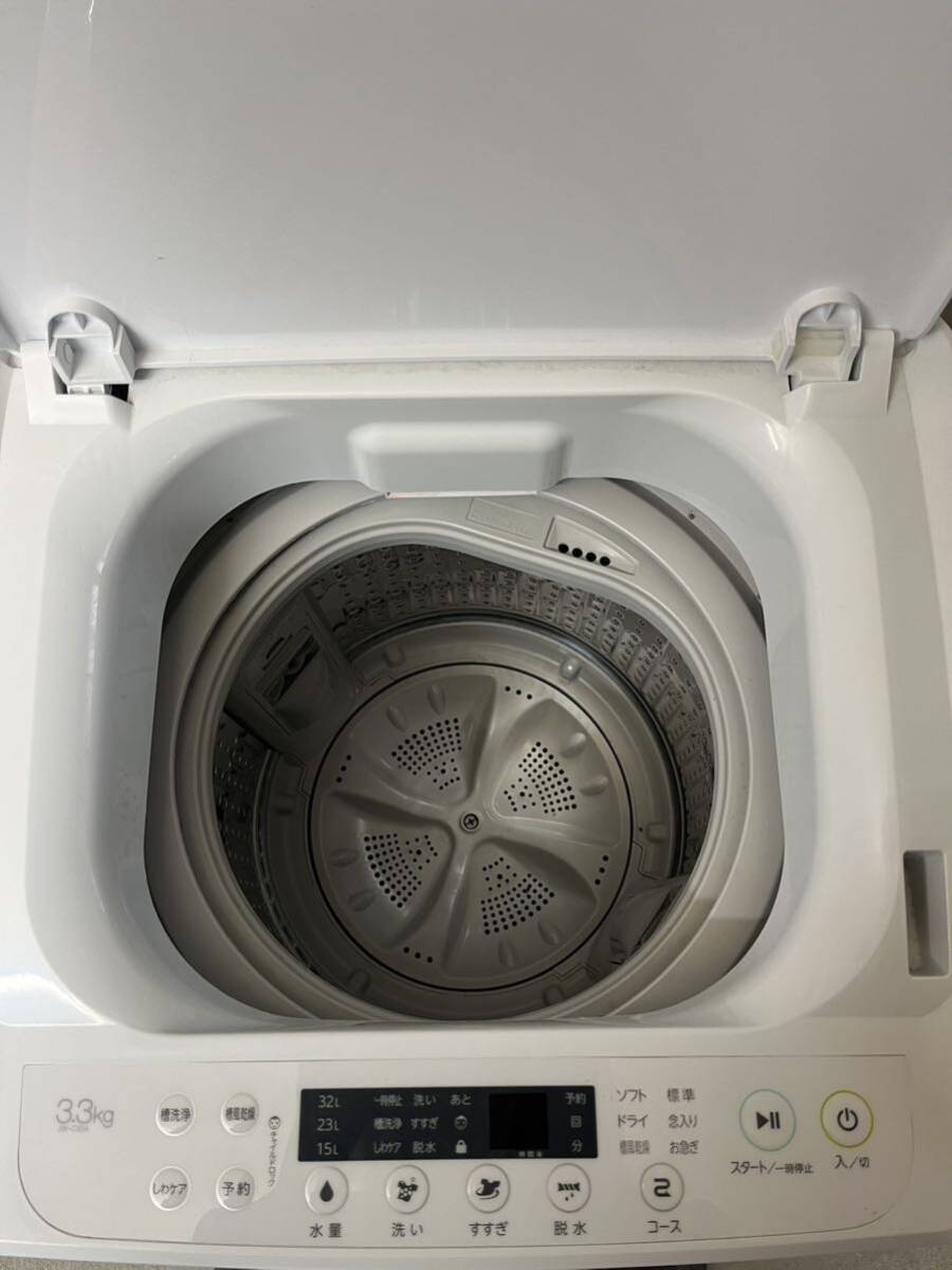 ハイアール　全自動洗濯機　JW-C33A-W 3.3キロ　中古_画像3