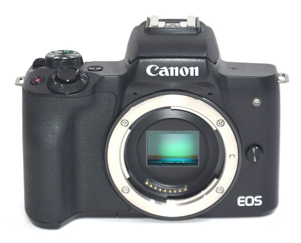 ★極美品！CANON キャノン EOS Kiss M ダブルズームキット ミラーレス デジタル一眼レフカメラ 元箱付！★_画像4