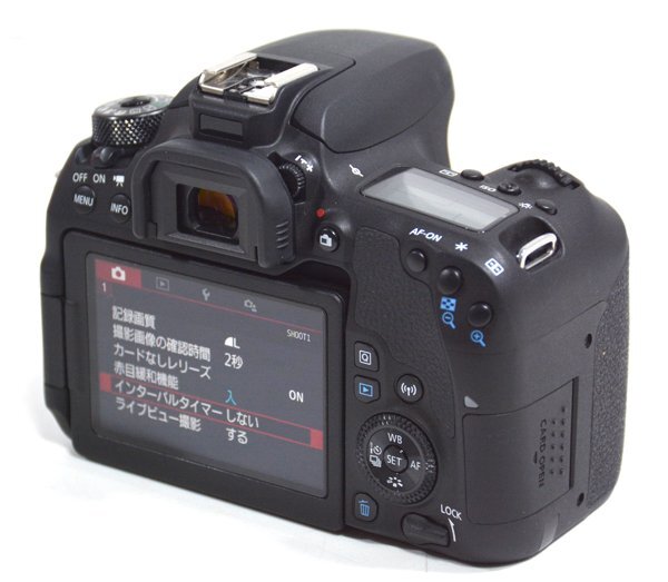 ★極美品！Canon キャノン EOS 9000D ダブルズームキット デジタル一眼 カメラ 元箱付！★の画像3