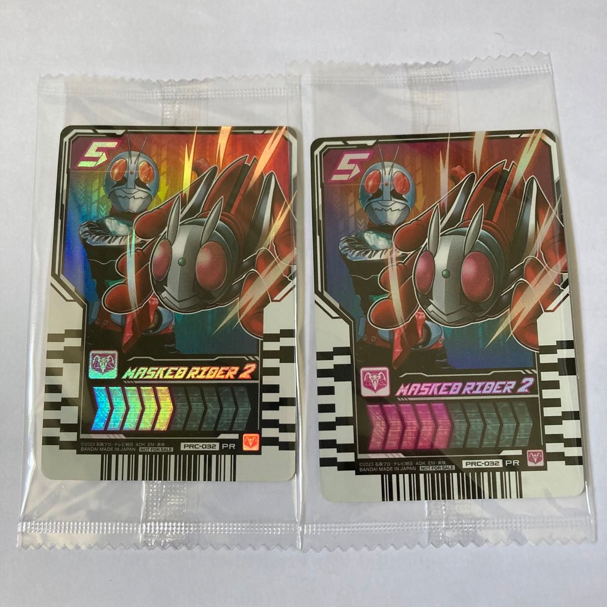 ［仮面ライダー2号ライドケミーカード］2枚セット　仮面ライダーストアOSAKA限定