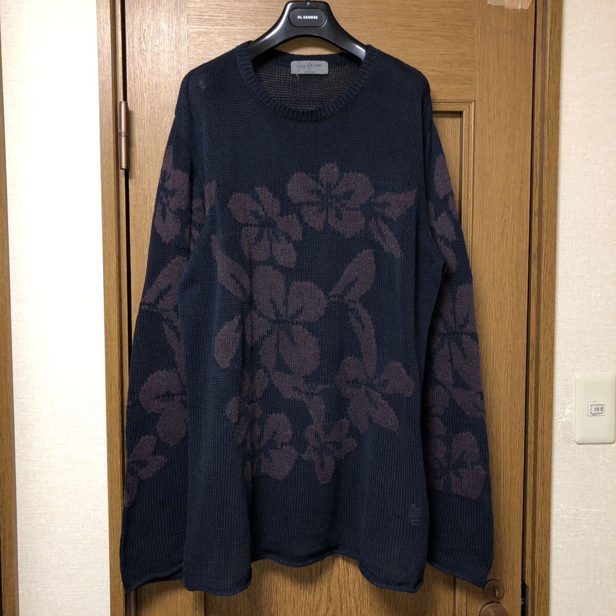 Yohji Yamamoto POUR HOMME 2005SS ヨウジヤマモトプールオム 05SS 花柄 サマー ニット セーター オーバーサイズ 製品染め コットン シルク_画像1