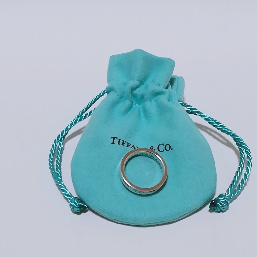 送料無料★美品 TIFFANY ティファニー 1837 ナロー リング 10号 シルバー925 指輪 即決_画像3